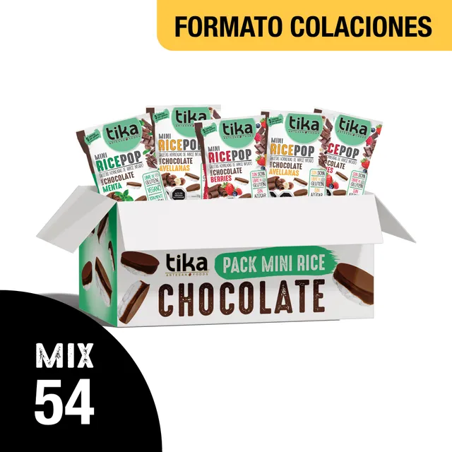 tika-pack-mini-rice-pop-chocolate-surtido-22g-x-54-colaciones image 1