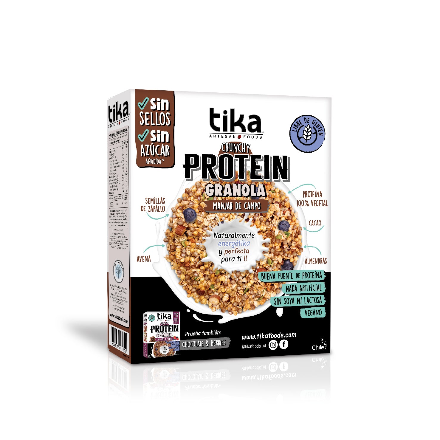 tika-pack-3-protein-granola-crunchy-manjar-de-campo-250g image 5