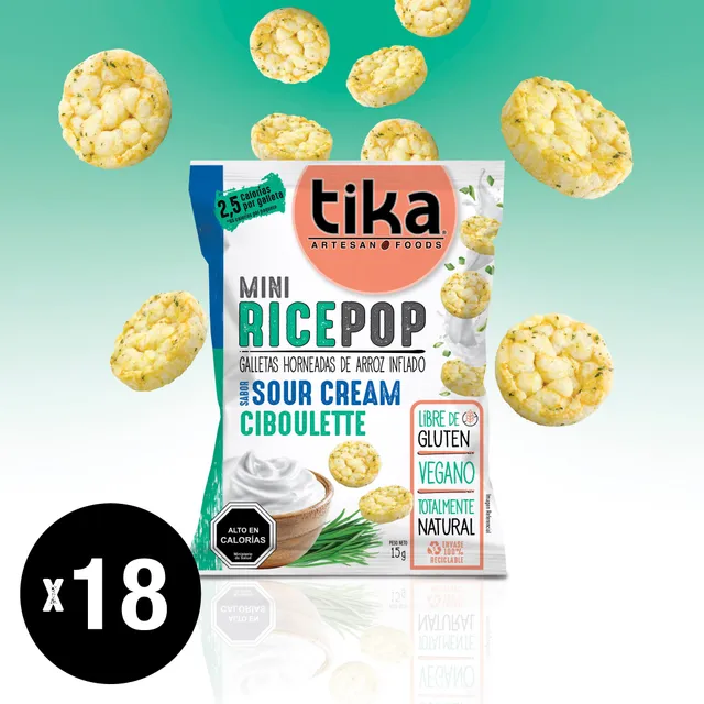 tika-mini-rice-pop-sour-cream-ciboulette-15g-x-18 image 1