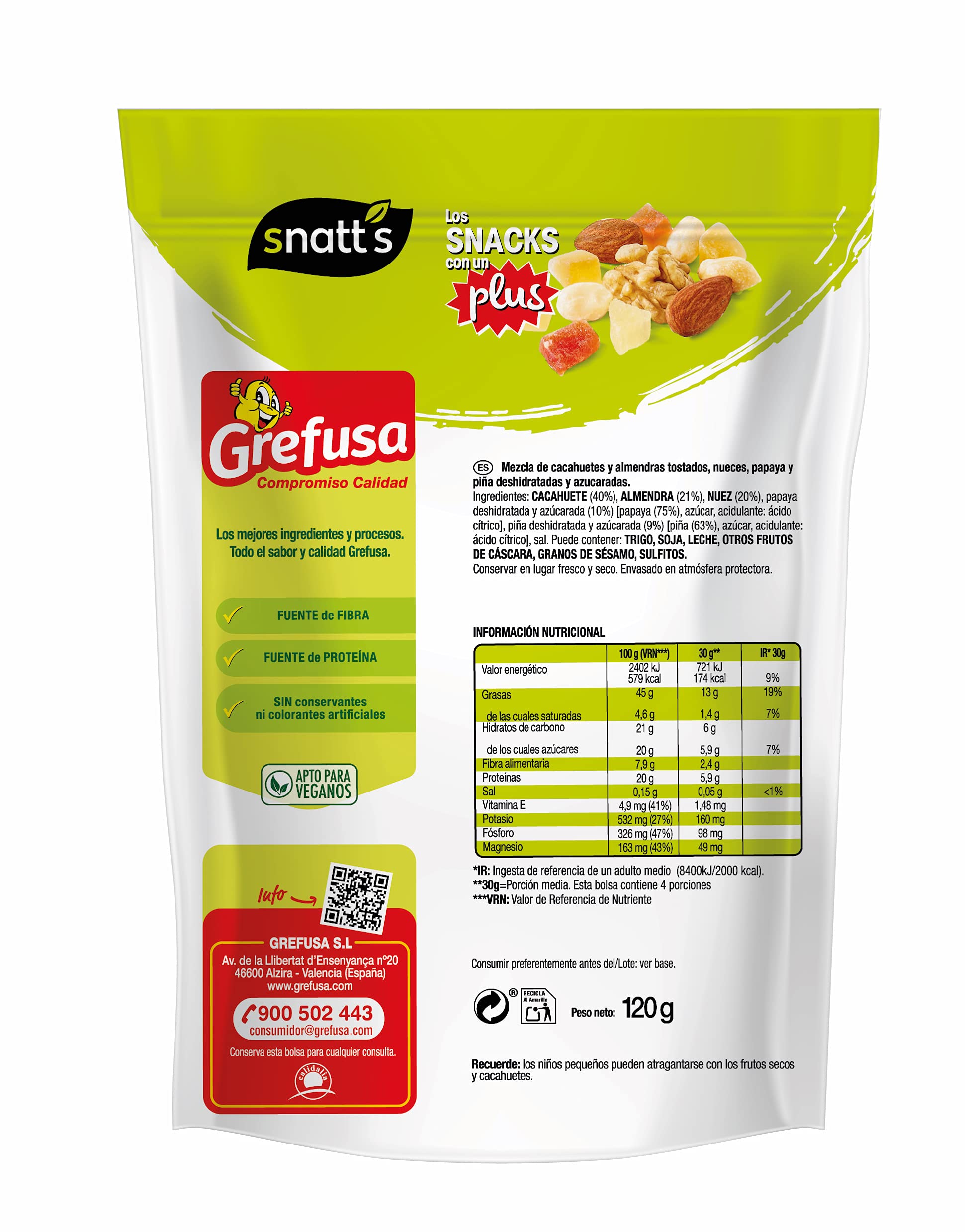 grefusa-snatt-s-cocktail-frutos-secos-y-frutas-120-g-almendras-y-pi-a image 2