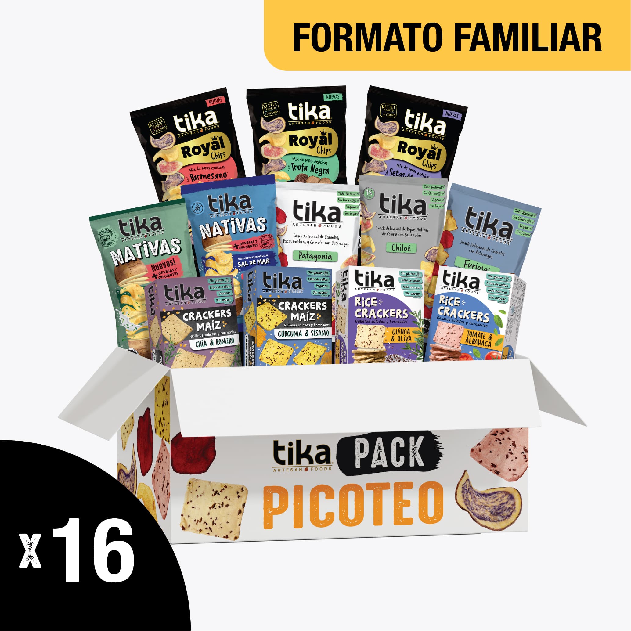 tika-pack-picoteo-16-unidades-surtido-de-papas-fritas-vegetales-crujientes-y-cra image 1