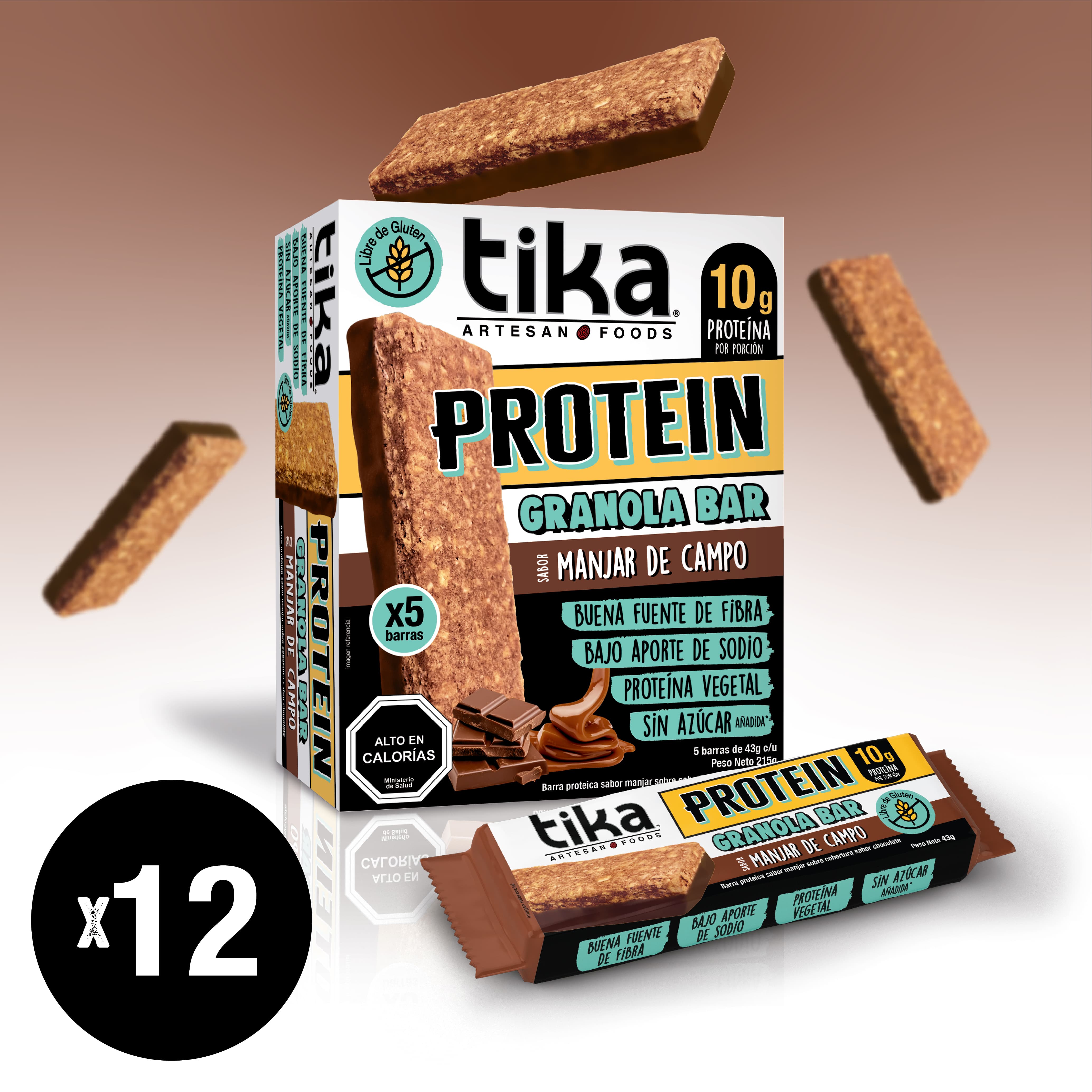 tika-protein-manjar-de-campo-pack-60-barritas-granola image 1