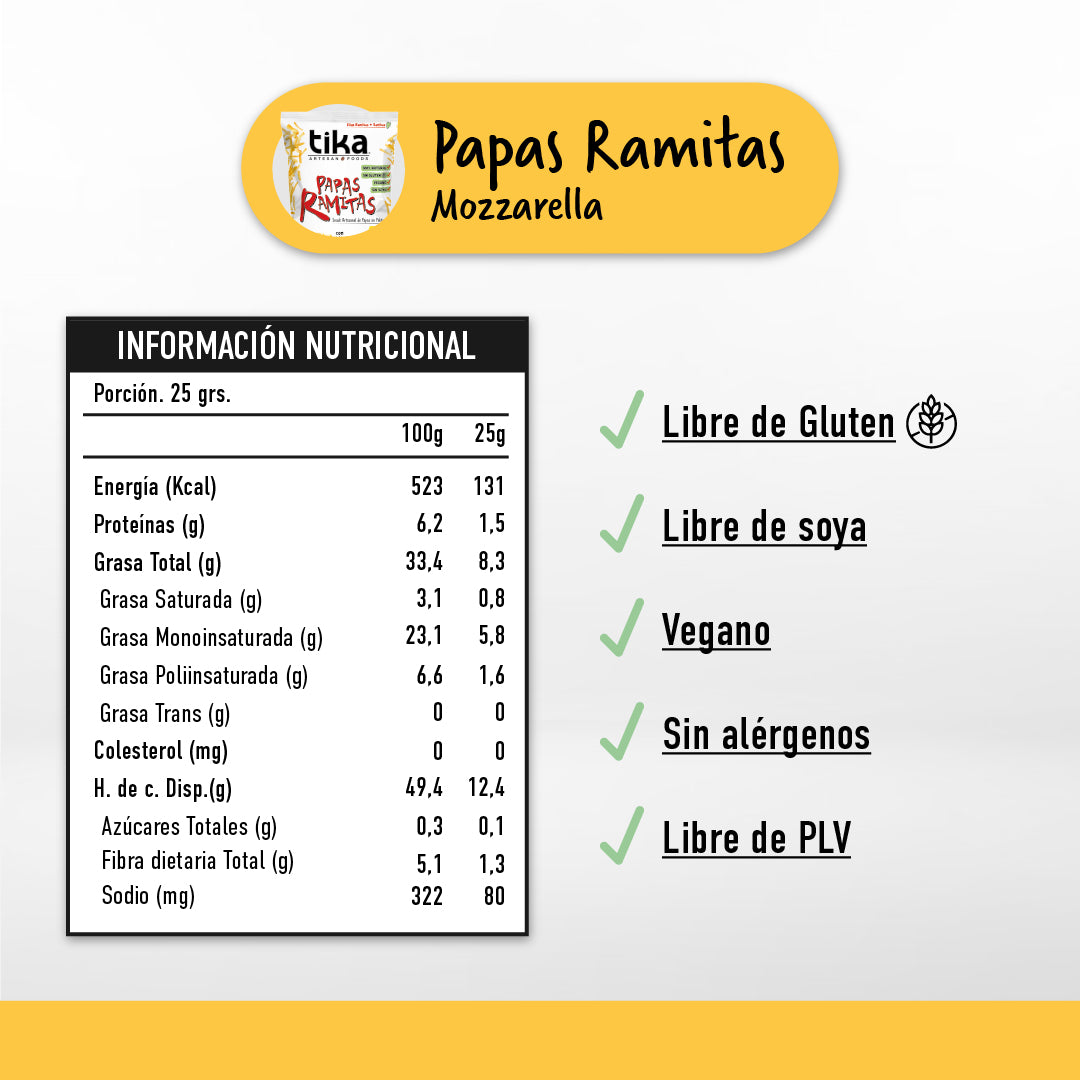 tika-papas-ramitas-mozzarella-vegana-170g-papas-hilo image 2