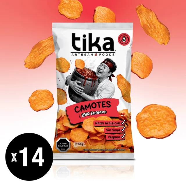 tika-camotes-bbq-koreano-150g-x-14-unidades image 1