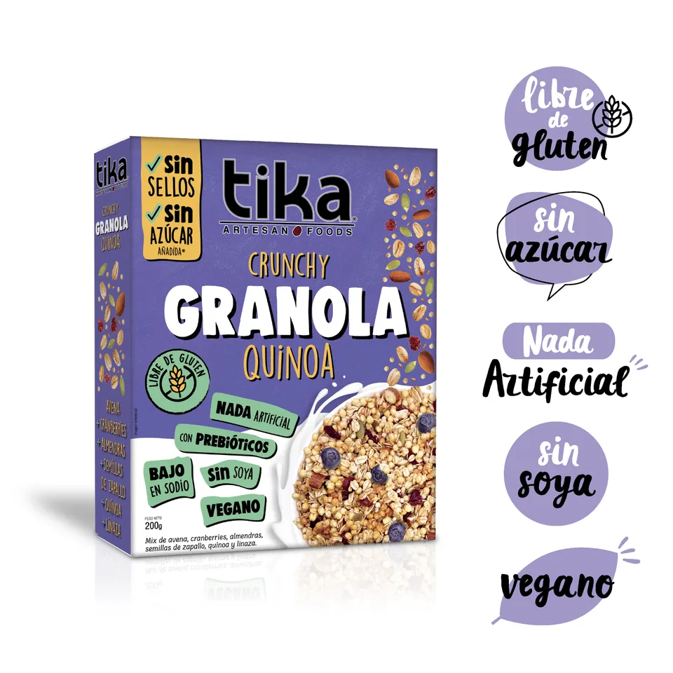 tika-granola-crunchy-quinoa-200g-vegana image 1