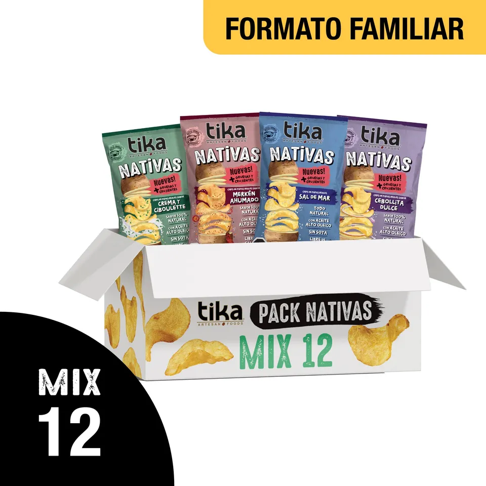 tika-pack-12-nativas-variedades-150g-papas-fritas image 1