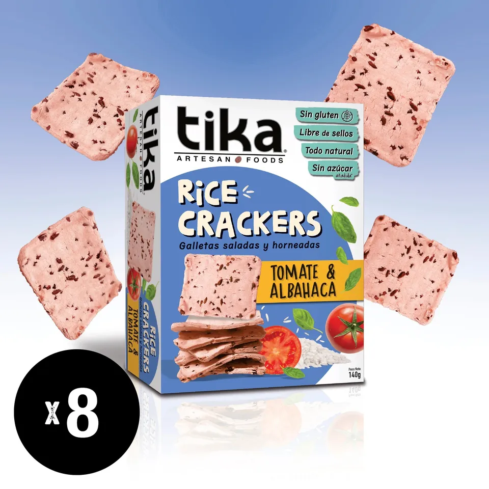 tika-crackers-tomate-albahaca-140g-pack-8 image 1