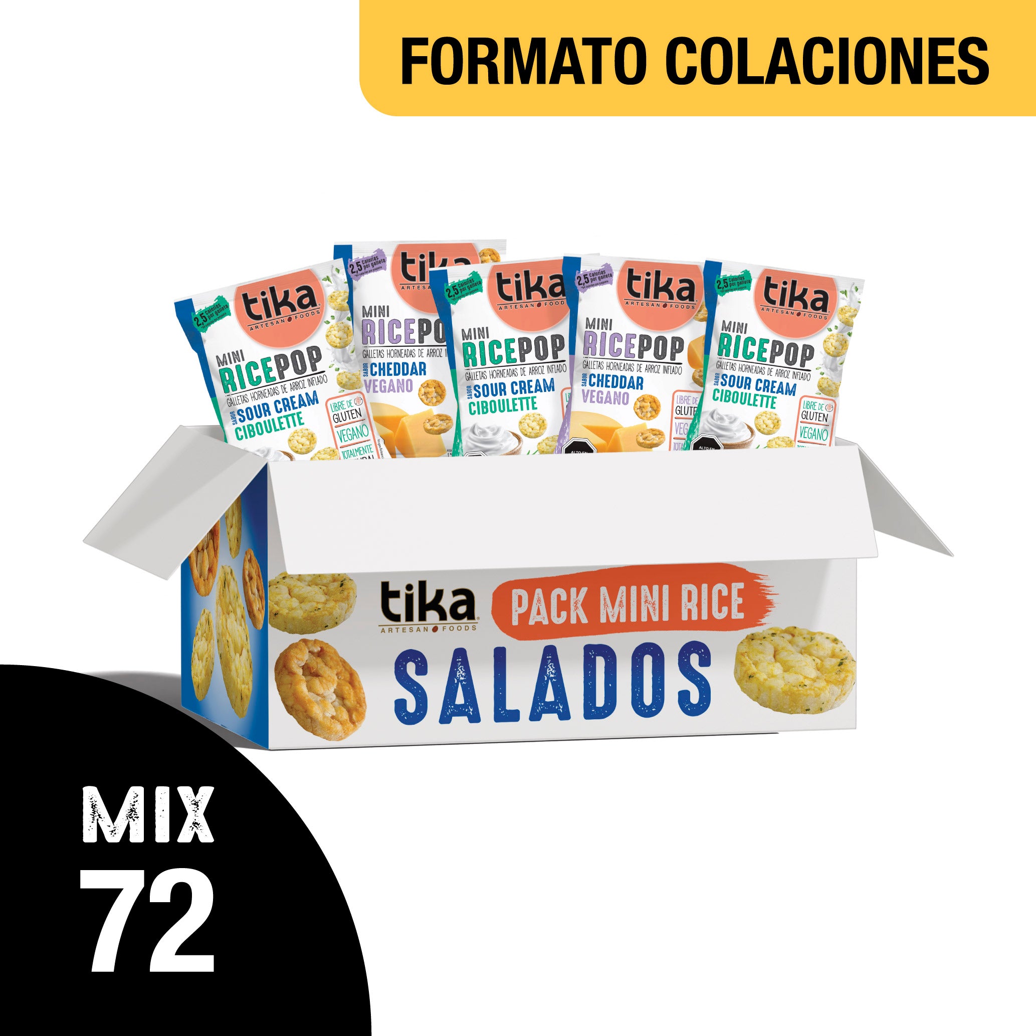 tika-mini-rice-pop-salados-15g-pack-72-colaciones image 1