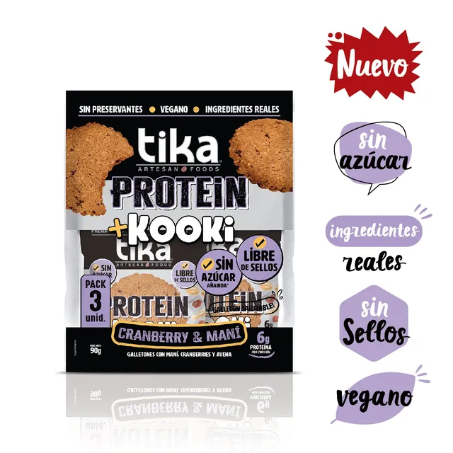 tika-protein-kooki-cranberry-man-galletones-90g-pack-3-unidades image 1