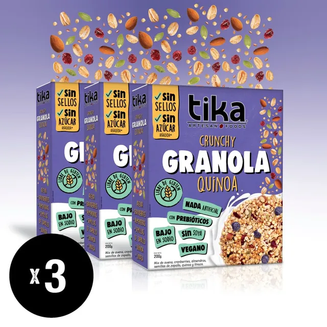 tika-granola-crunchy-quinoa-200g-pack-3 image 1