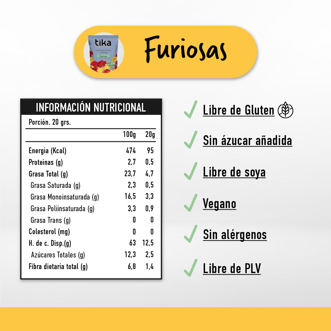 tika-veggie-chips-furiosas-35g-caja-48-colaciones image 3