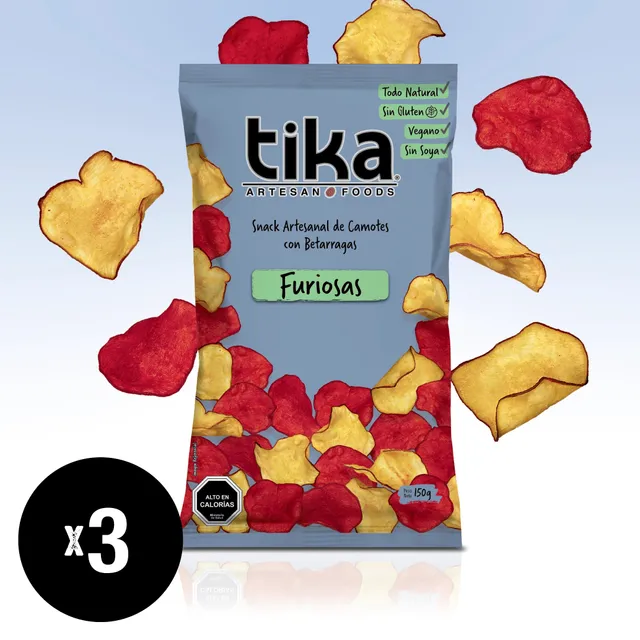 tika-veggie-chips-furiosas-150g-x-3-unidades image 1