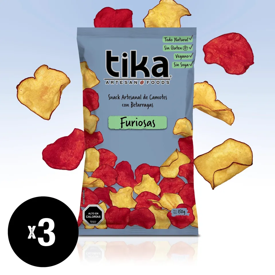 tika-veggie-chips-furiosas-150g-x-3-unidades image 1
