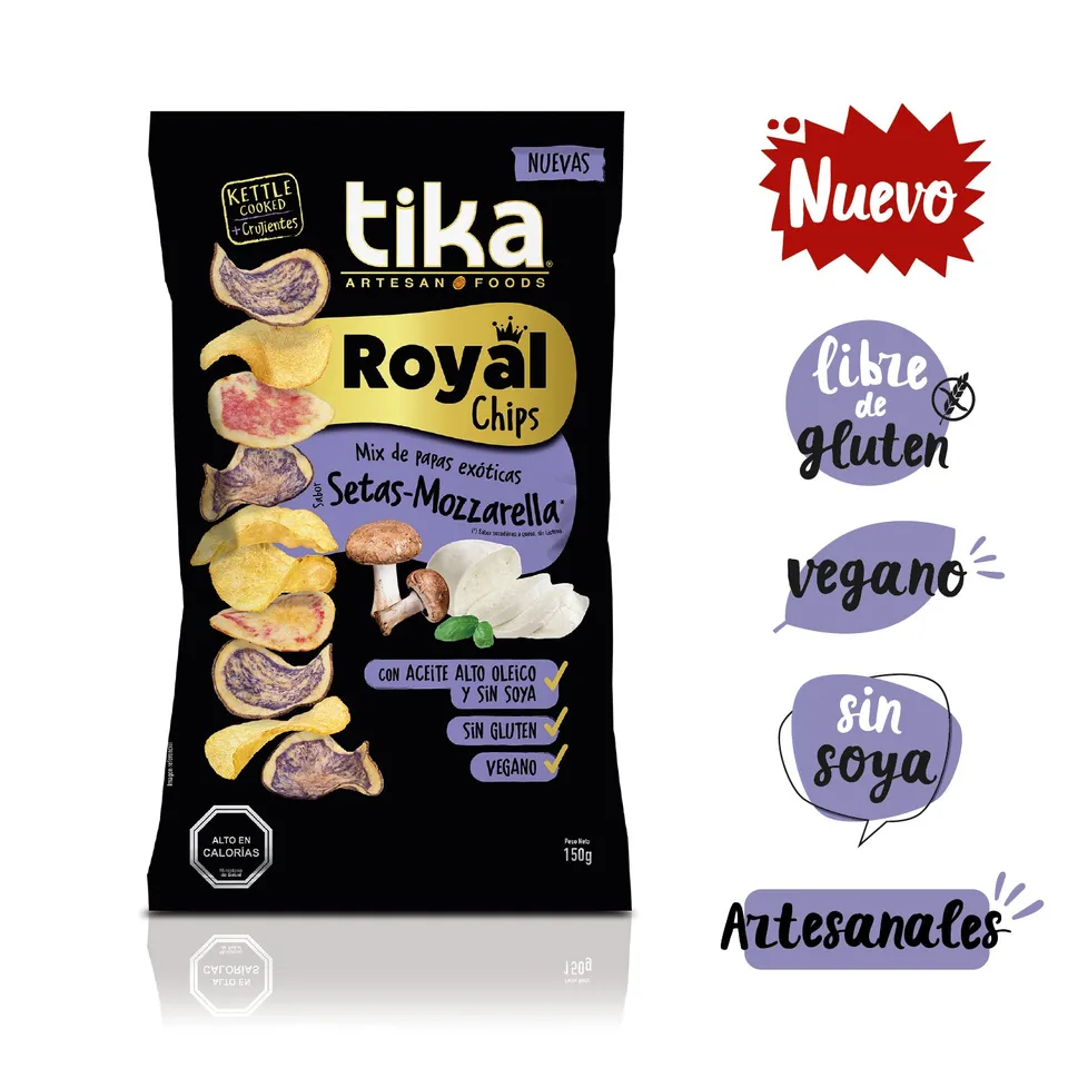 tika-royal-chips-papas-setas-mozzarella-150g image 1