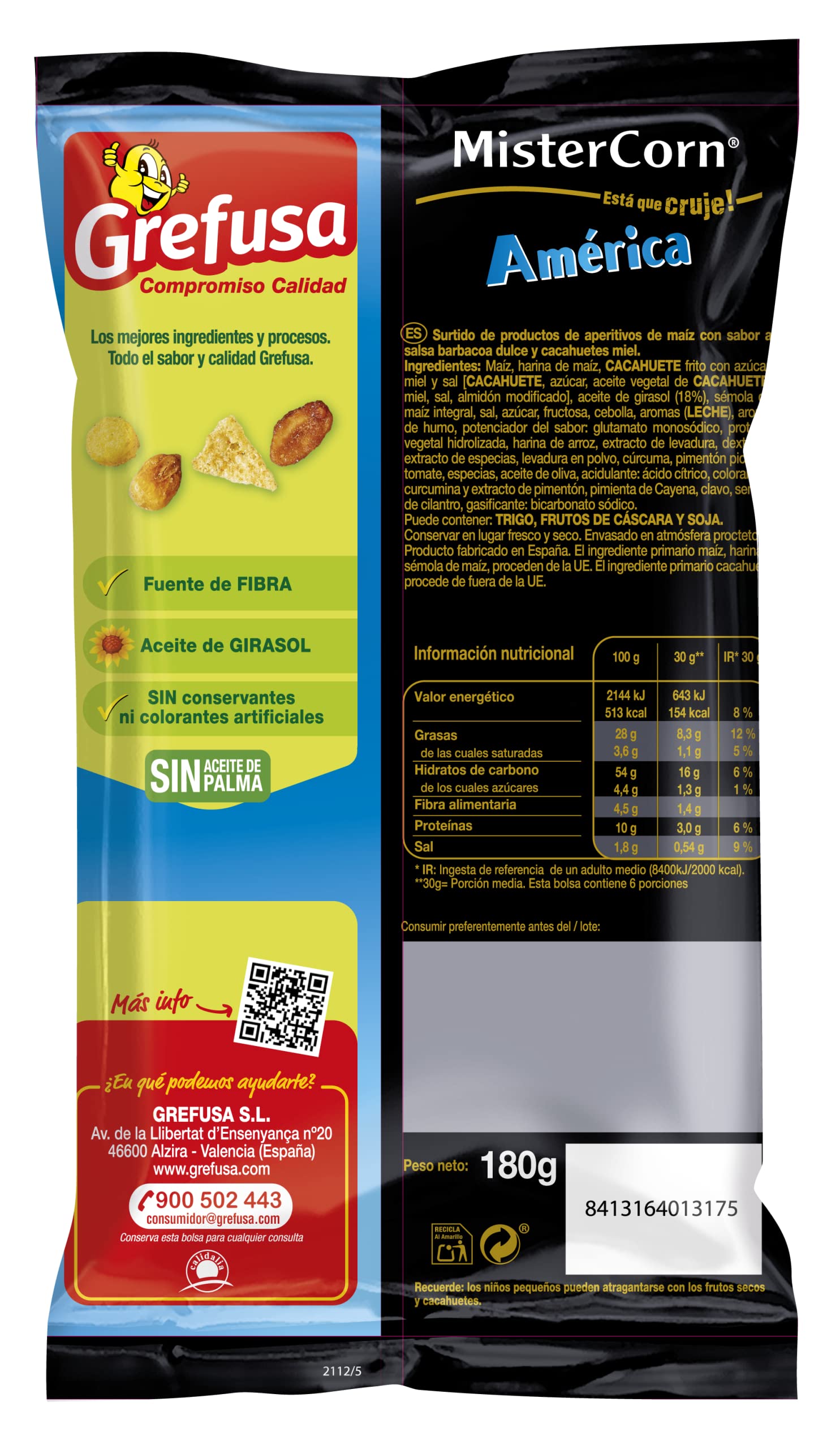 grefusa-mistercorn-am-rica-sweet-carolina-180-g image 2