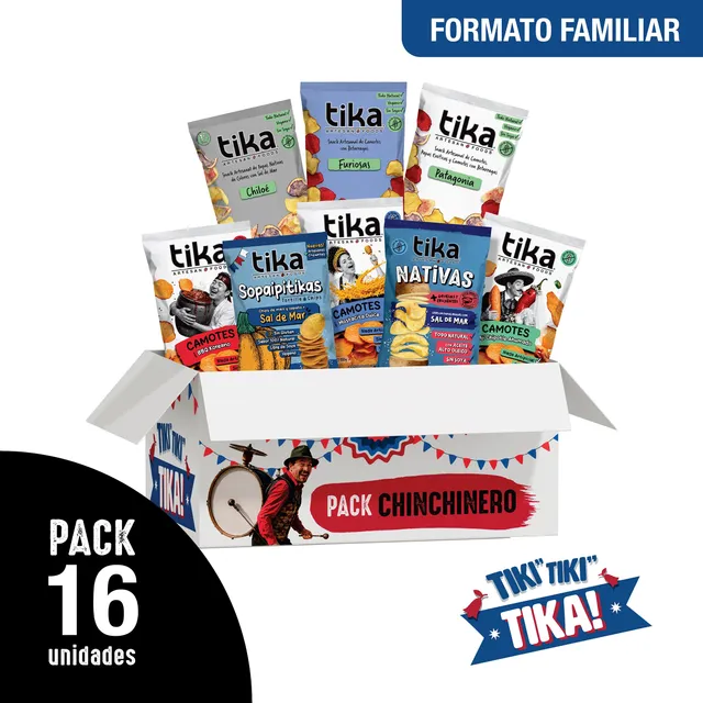 tika-pack-chinchinero-veggie-chips-16-x-150g image 1
