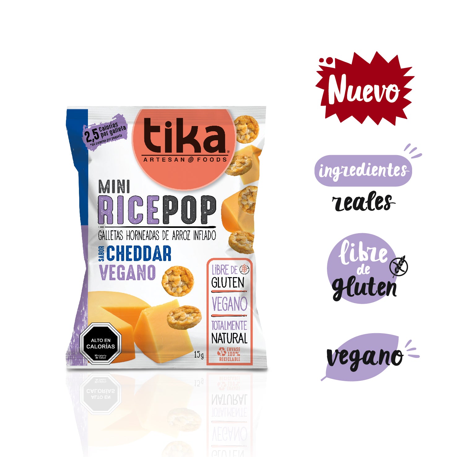 tika-mini-rice-pop-cheddar-vegano-15g-x-18-unidades image 2