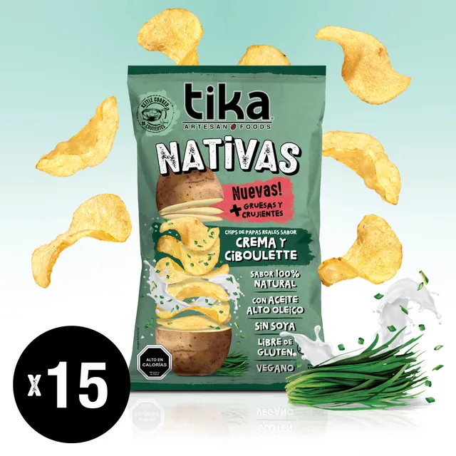 tika-nativas-crema-ciboulette-150g-x-15-unidades-pack-familiar image 1