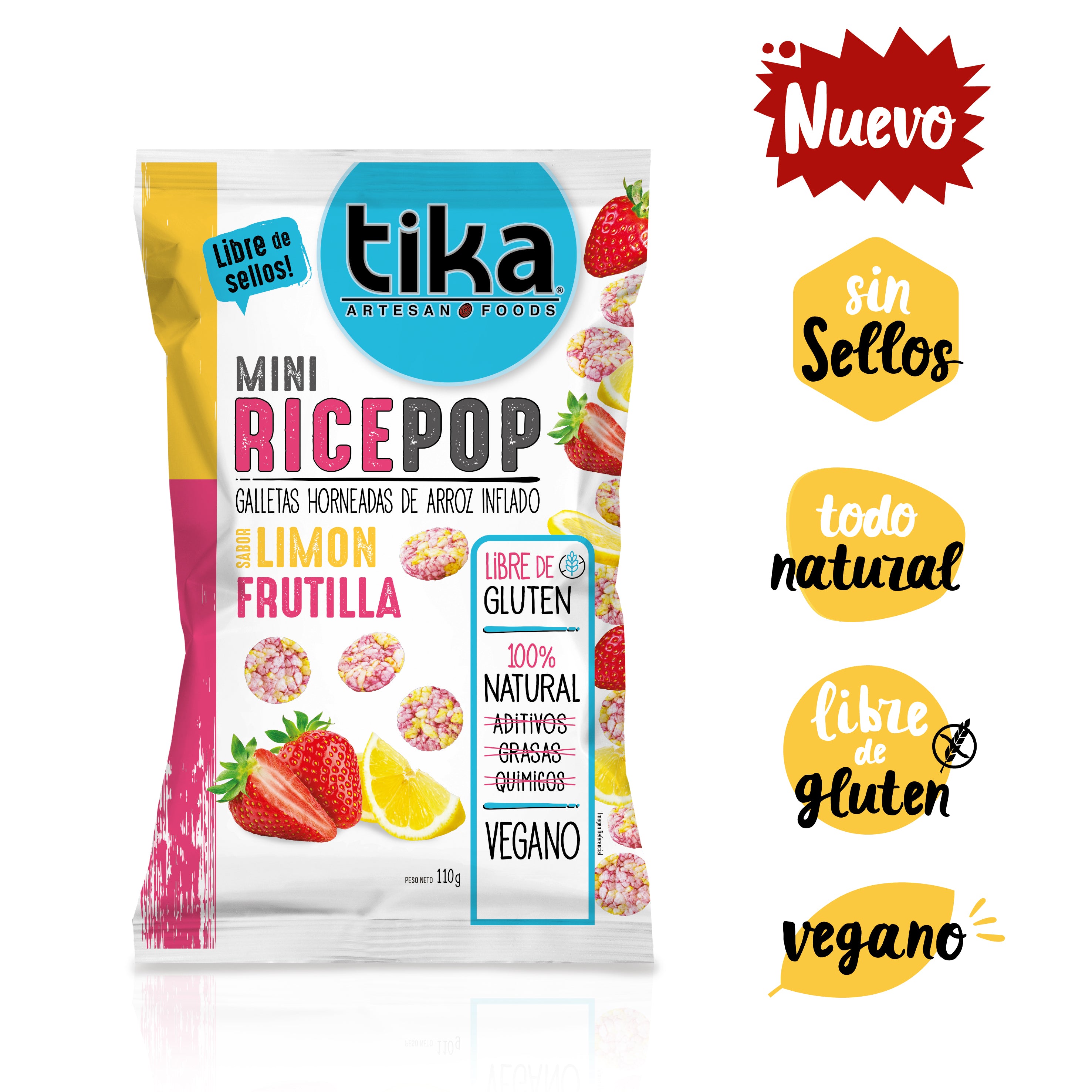 tika-mini-rice-pop-lim-n-frutilla-110g-x-3-unidades image 2