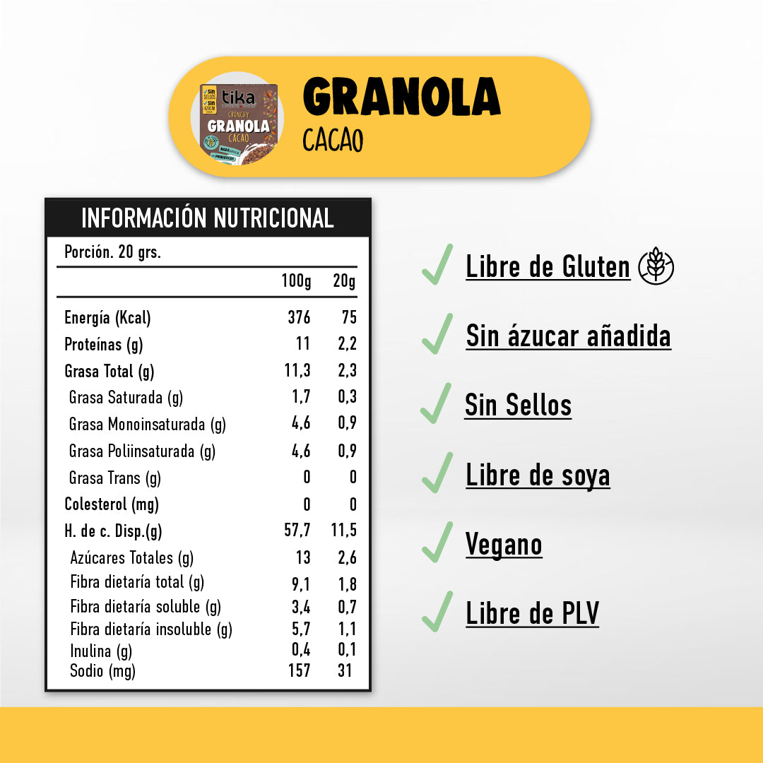 tika-granola-crunchy-cacao-200g image 2