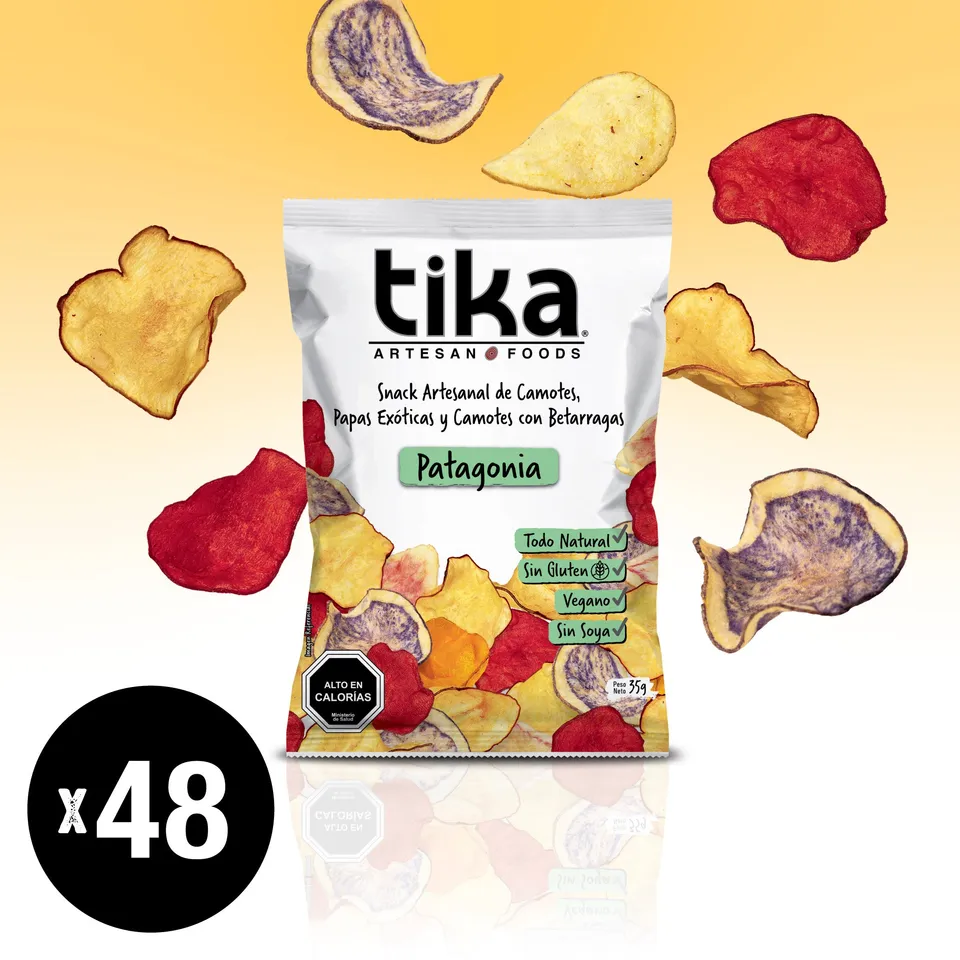 tika-veggie-chips-patagonia-35g-pack-48-colaciones image 1