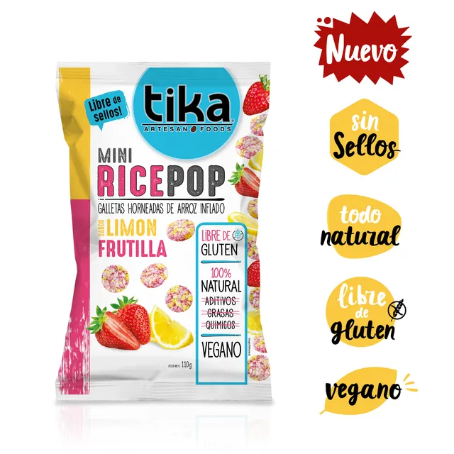 tika-mini-rice-pop-lim-n-frutilla-110g-galletas-de-arroz image 1