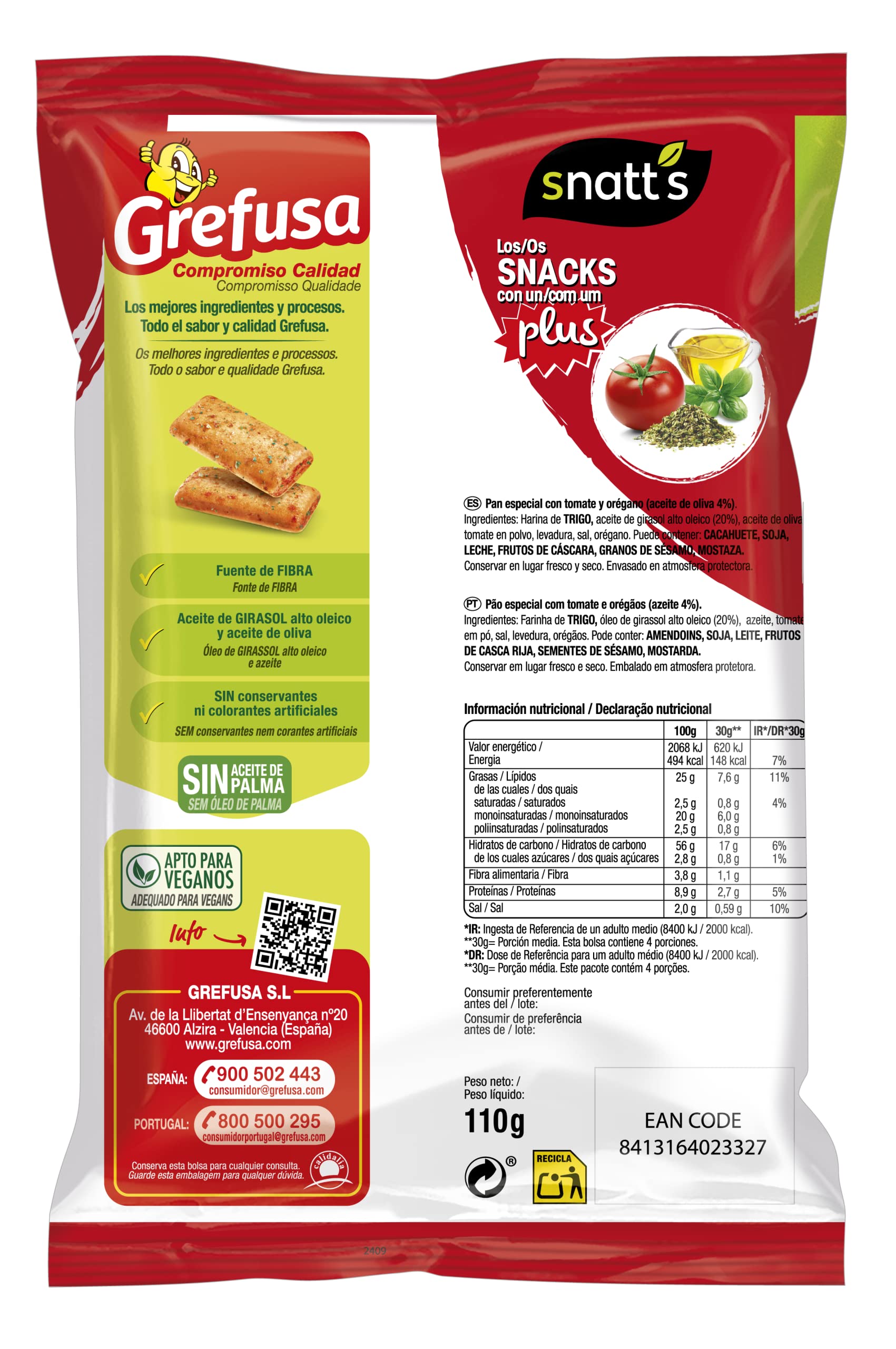 grefusa-snatt-s-bocaditos-tomate-y-or-gano-110-g image 2
