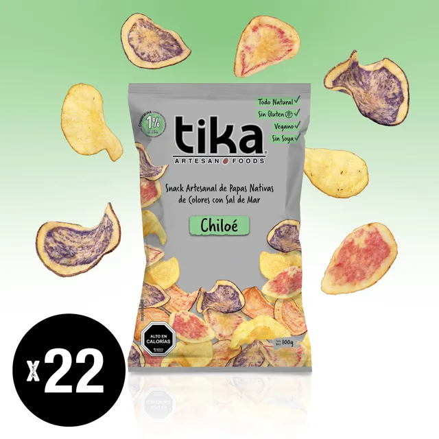 tika-veggie-chips-chilo-papas-nativas-100g-x-22-unidades image 1