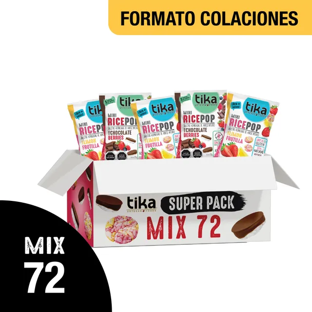tika-mini-rice-pop-lim-n-frutilla-chocolate-berries-72-colaciones image 1