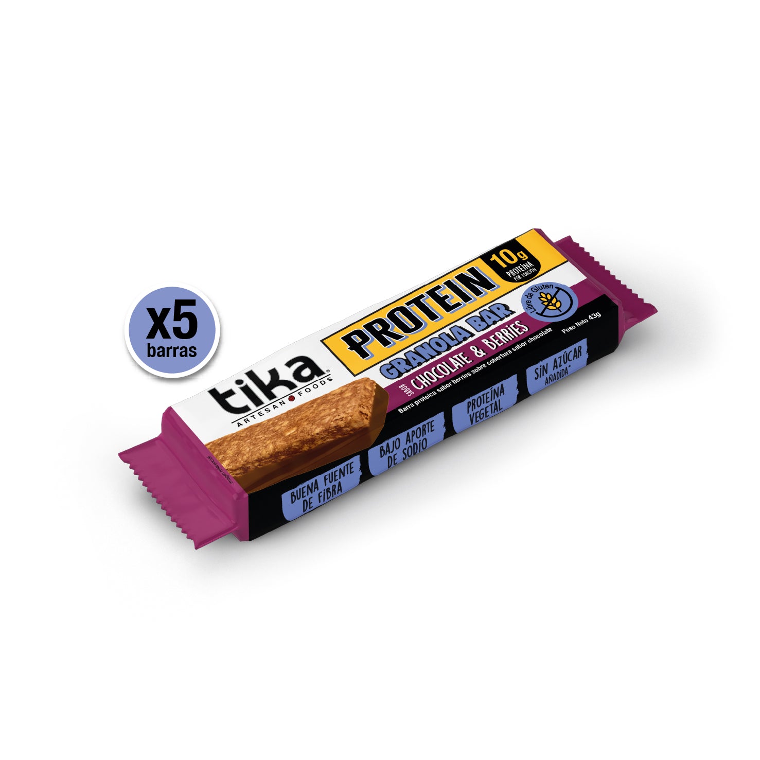 tika-protein-chocolate-berries-5-barritas-granola-215g image 6