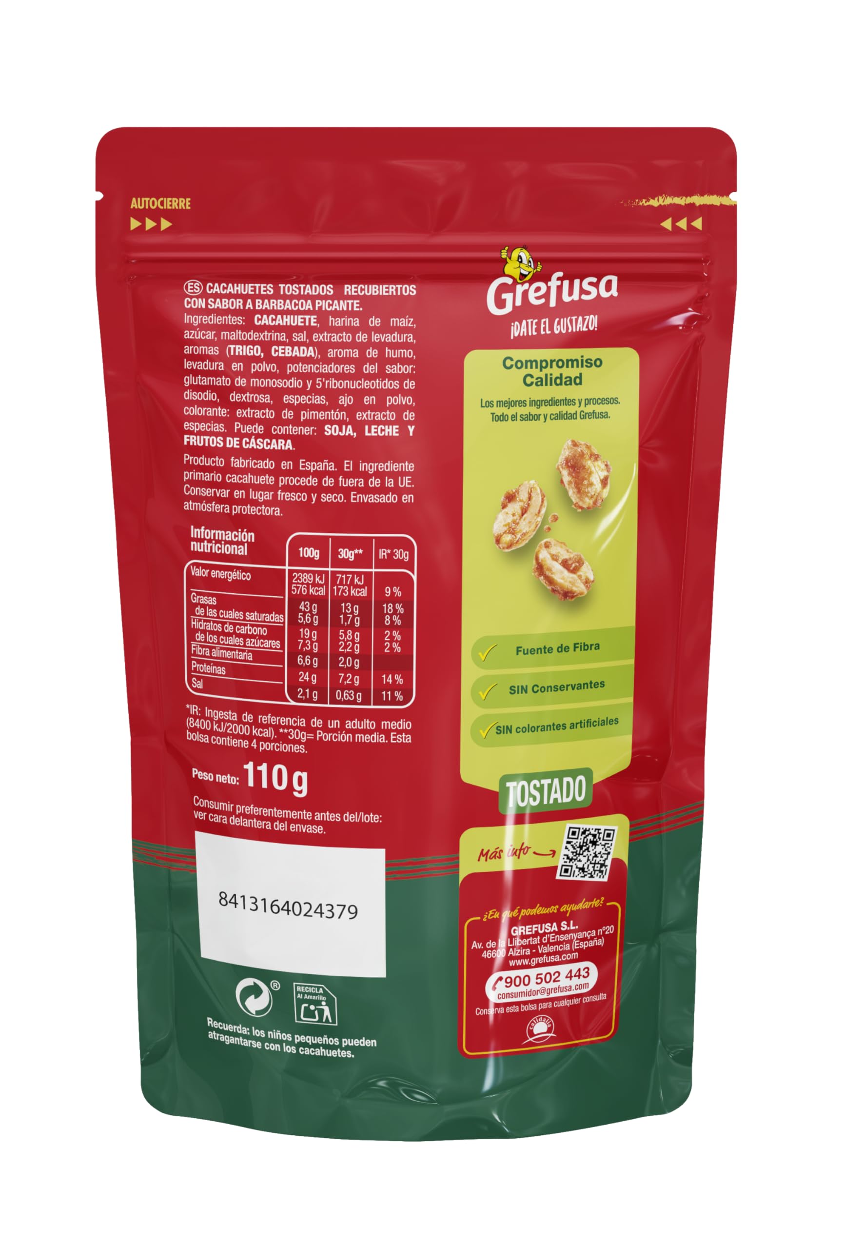 grefusa-cacahuete-crunch-tijuana-110g-sin-aceite-de-palma image 2