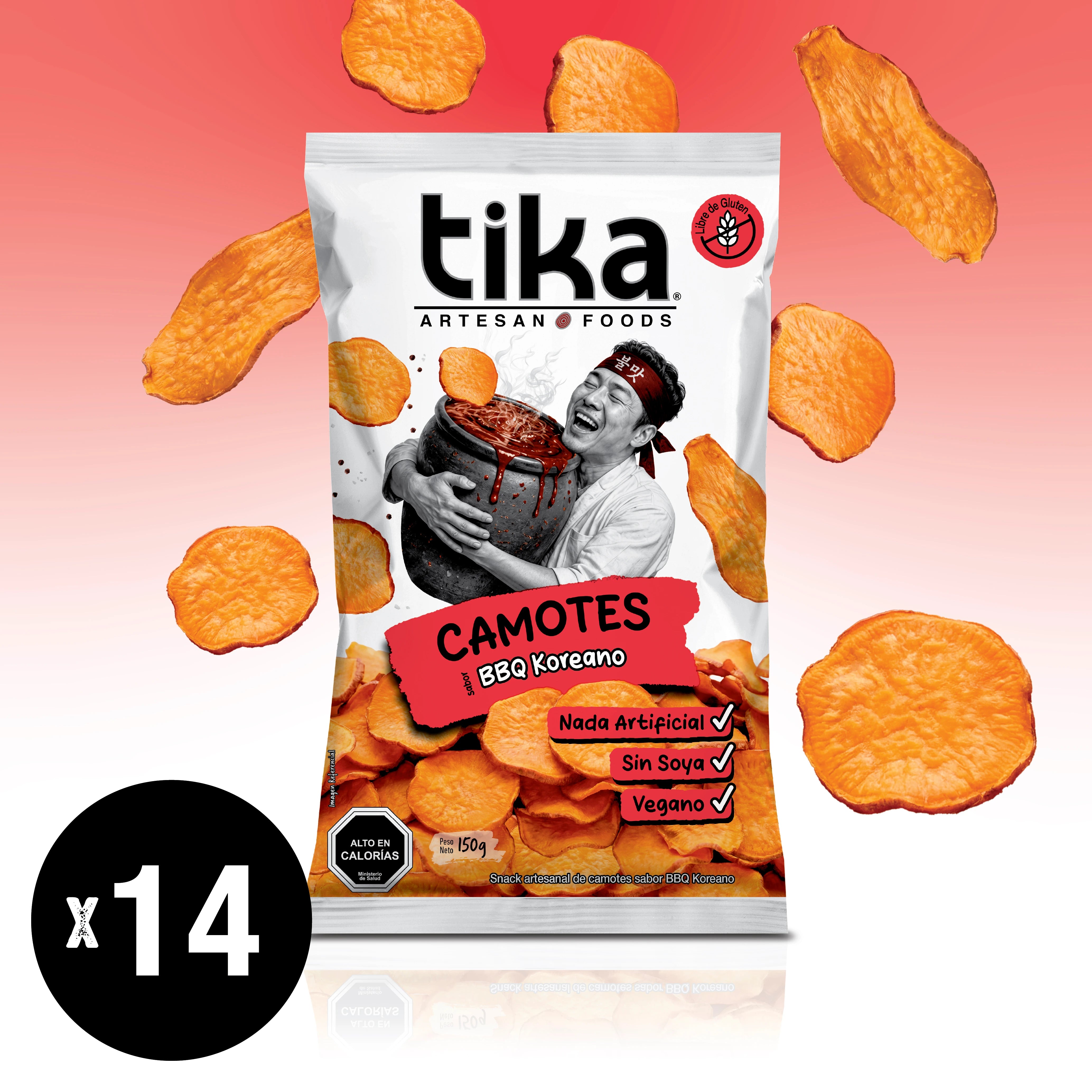 tika-camotes-bbq-koreano-150g-x-14-unidades image 1