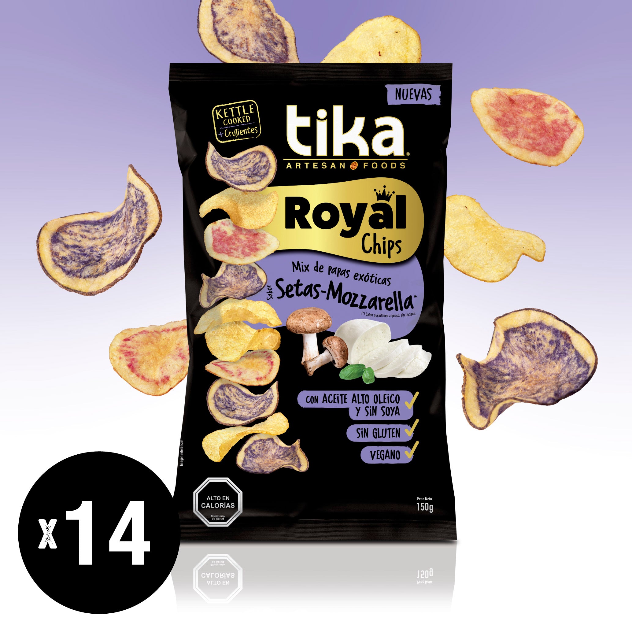 tika-royal-chips-setas-mozzarella-150g-x-14-unidades-papas-gourmet image 1