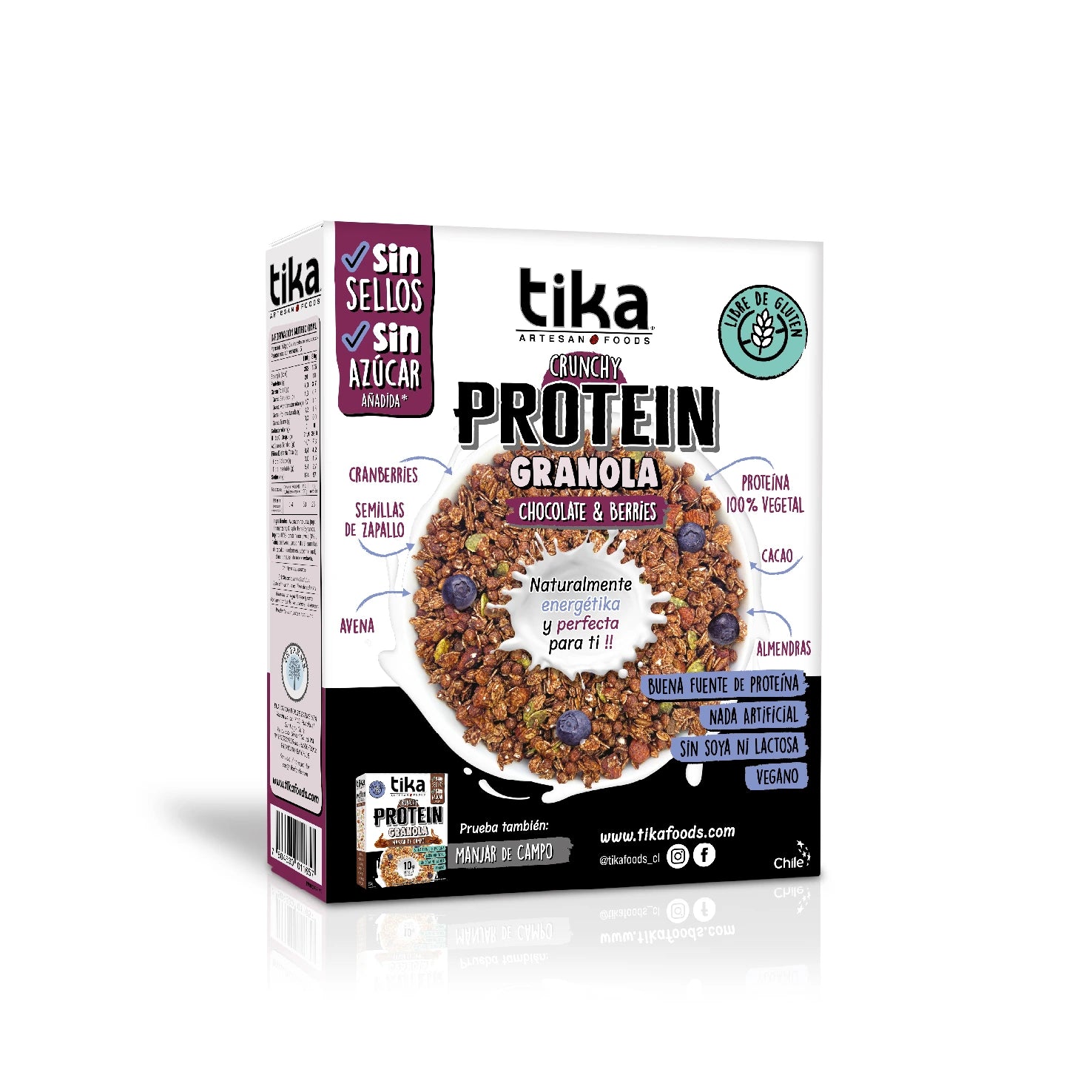 pack-14-tika-protein-granola-crunchy-chocolate-berries-250g image 4