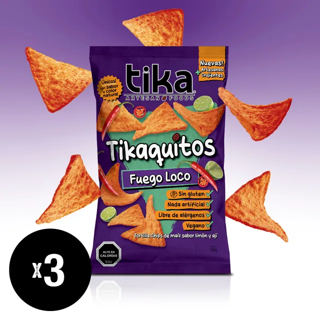 tika-tikaquitos-fuego-loco-150g-x-3-unidades image 1
