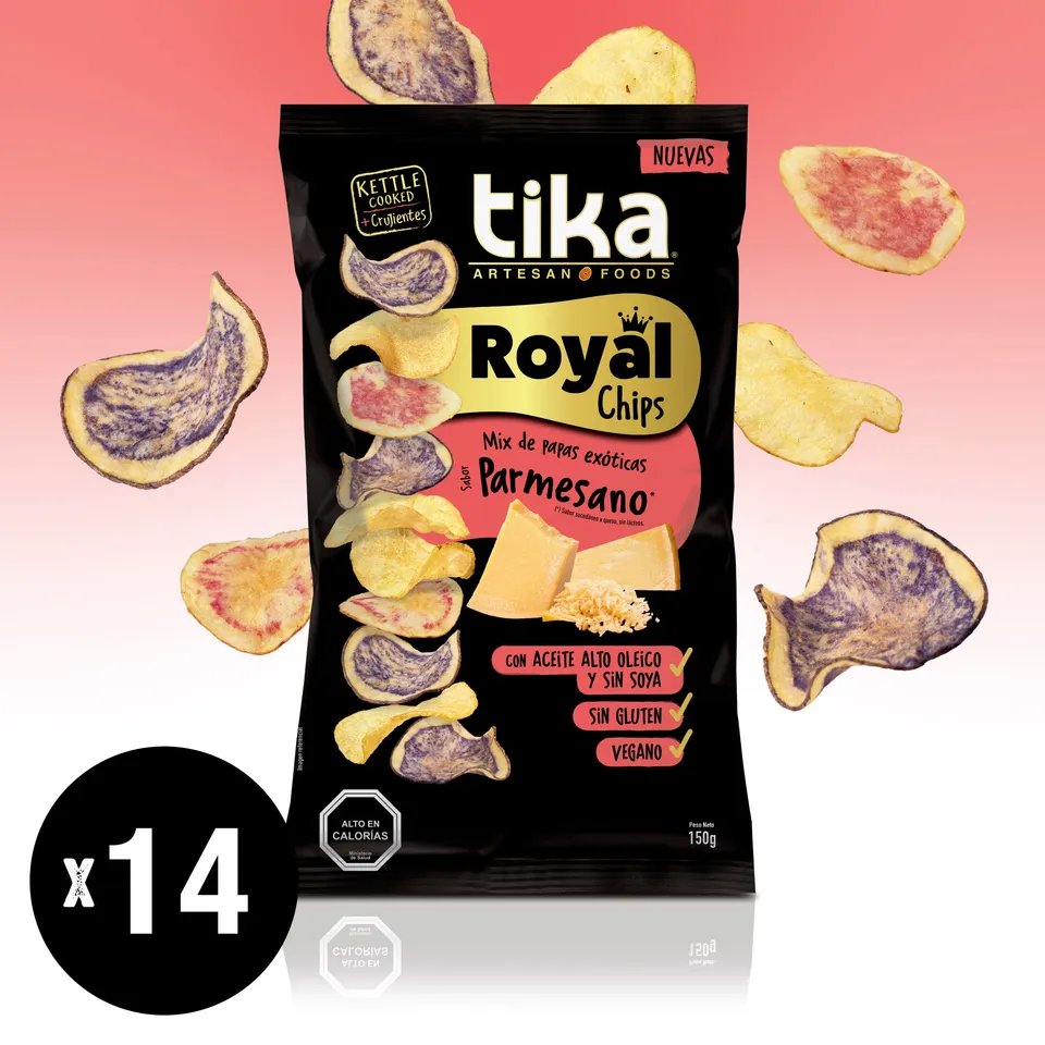 tika-royal-chips-parmesano-vegano-150g-x-14-unidades image 1