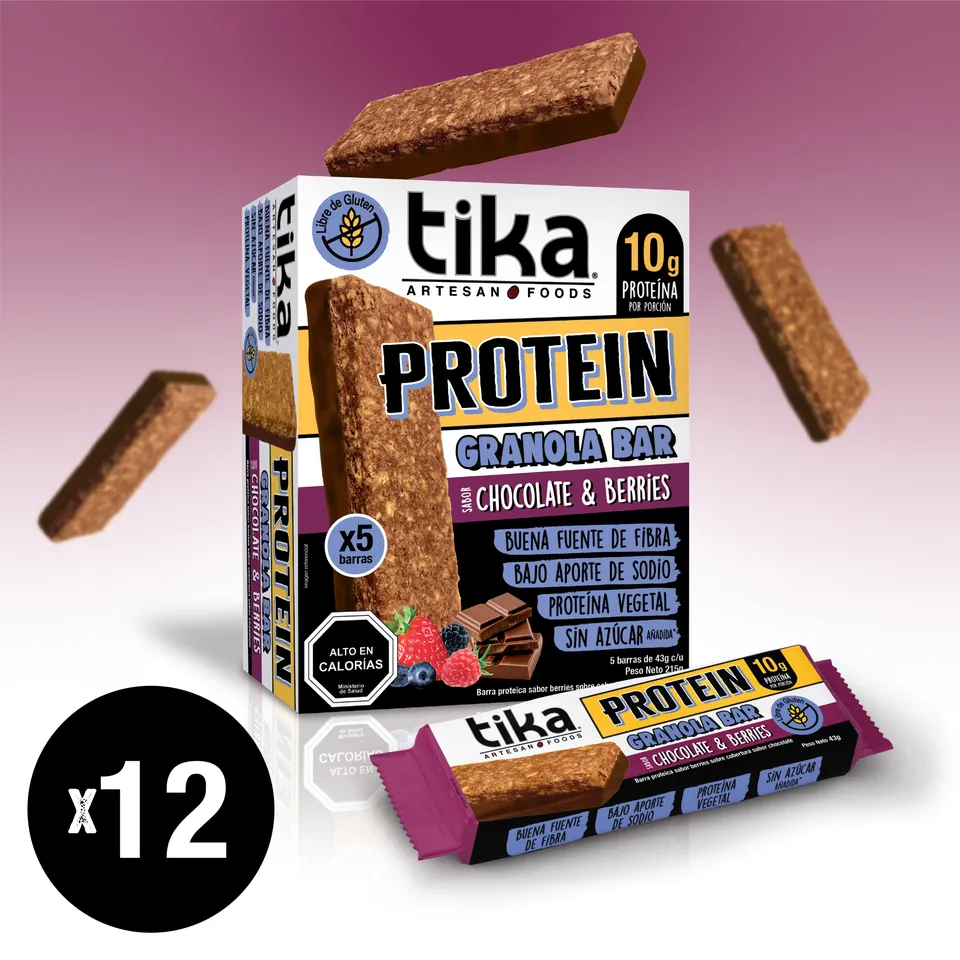 tika-protein-chocolate-berries-pack-60-barritas image 1