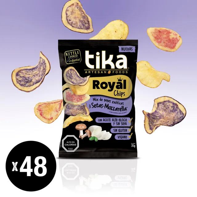 tika-royal-chips-setas-mozzarella-35g-x-48-colaciones image 1