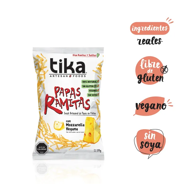 tika-papas-ramitas-mozzarella-vegana-170g-papas-hilo image 1