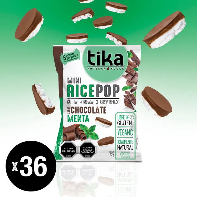 tika-mini-rice-pop-chocolate-menta-22g-x-36-colaciones image 1