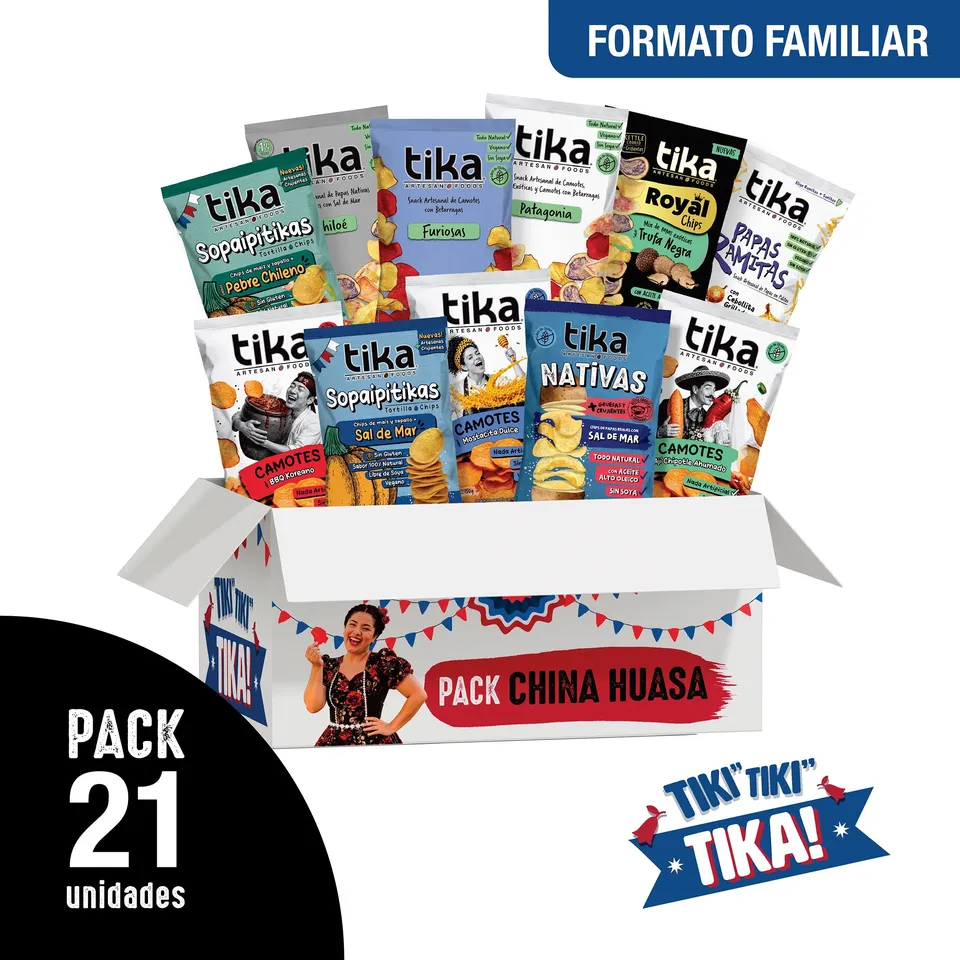 tika-pack-china-huasa-veggie-chips-21-unidades image 1