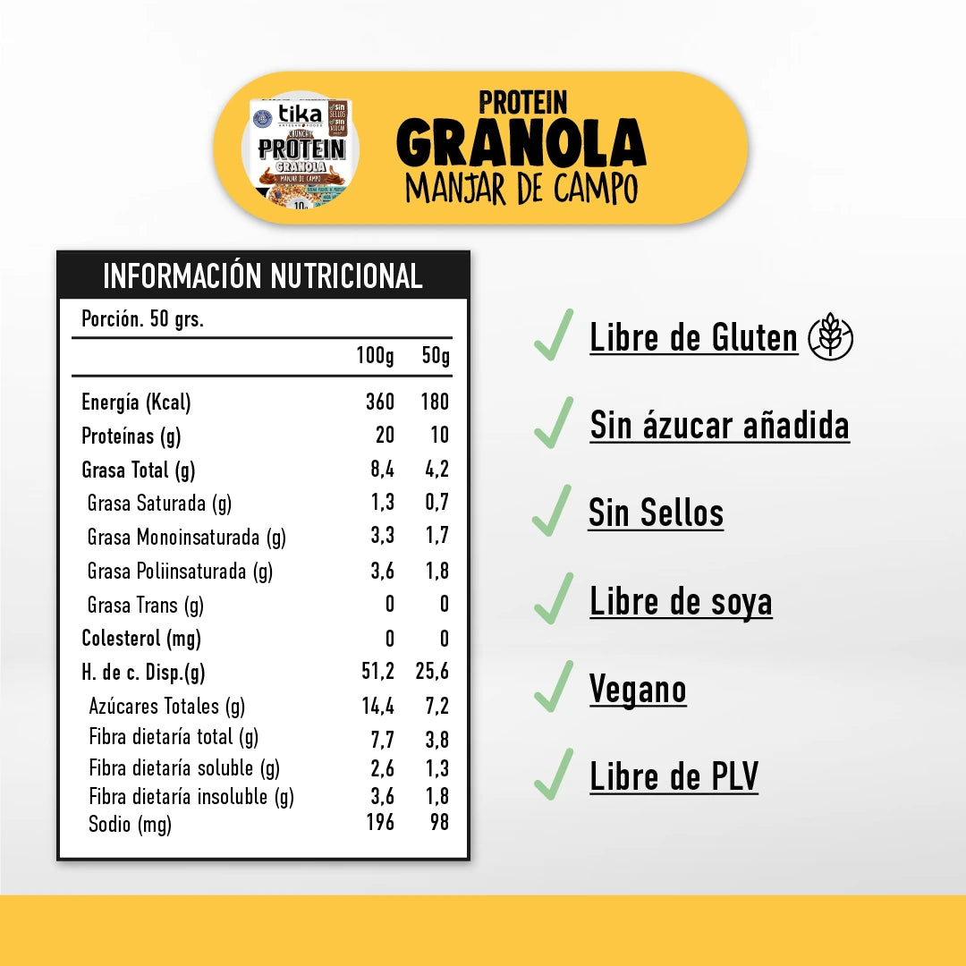 tika-protein-granola-crunchy-manjar-de-campo-250g-x-14-unidades image 3