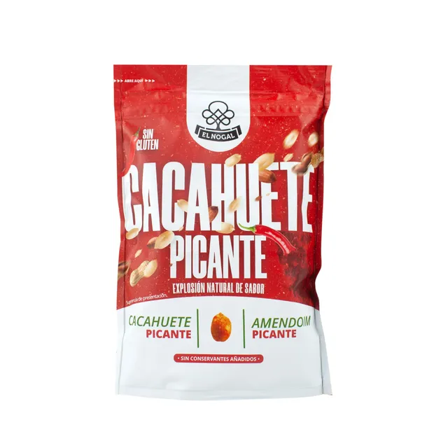 el-nogal-cacahuete-repelado-picante-con-piment-n-y-cayena-doypack-125-g image 1