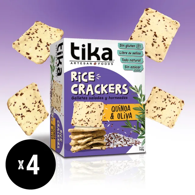 tika-crackers-quinoa-oliva-140g-x-4-unidades image 1