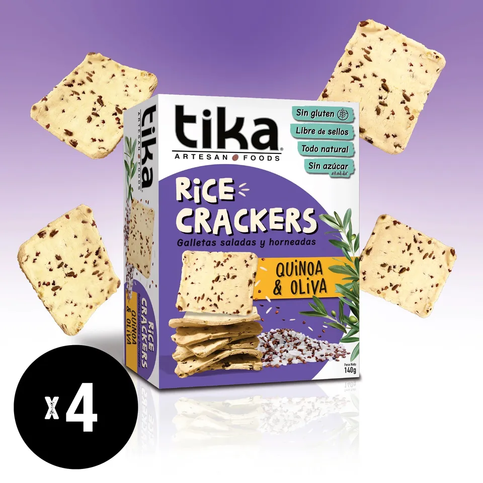tika-crackers-quinoa-oliva-140g-x-4-unidades image 1