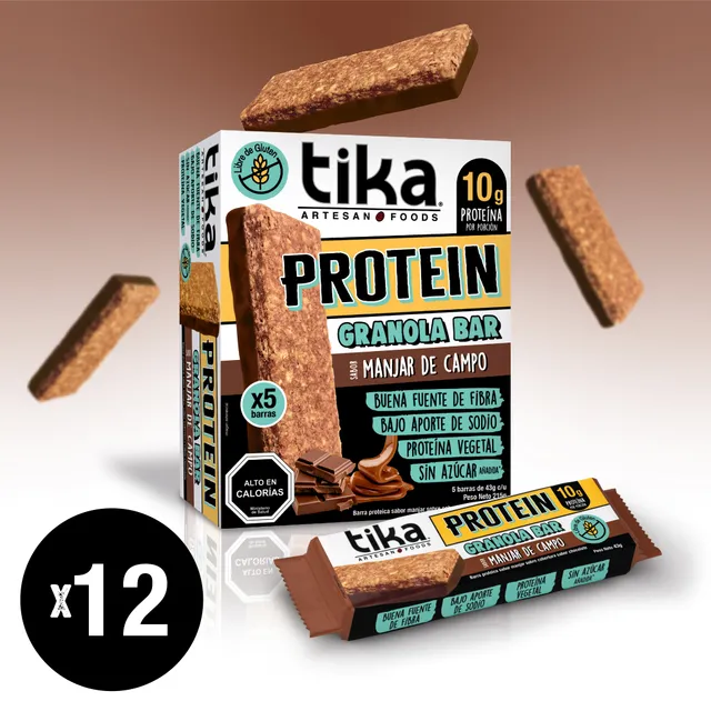 tika-protein-manjar-de-campo-pack-60-barritas-granola image 1