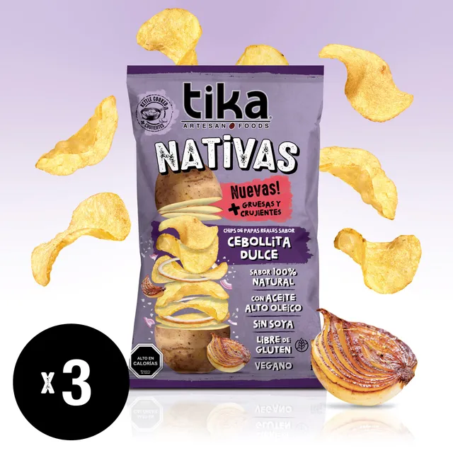 tika-nativas-chips-de-papa-cebollita-dulce-150g-x-3-unidades image 1