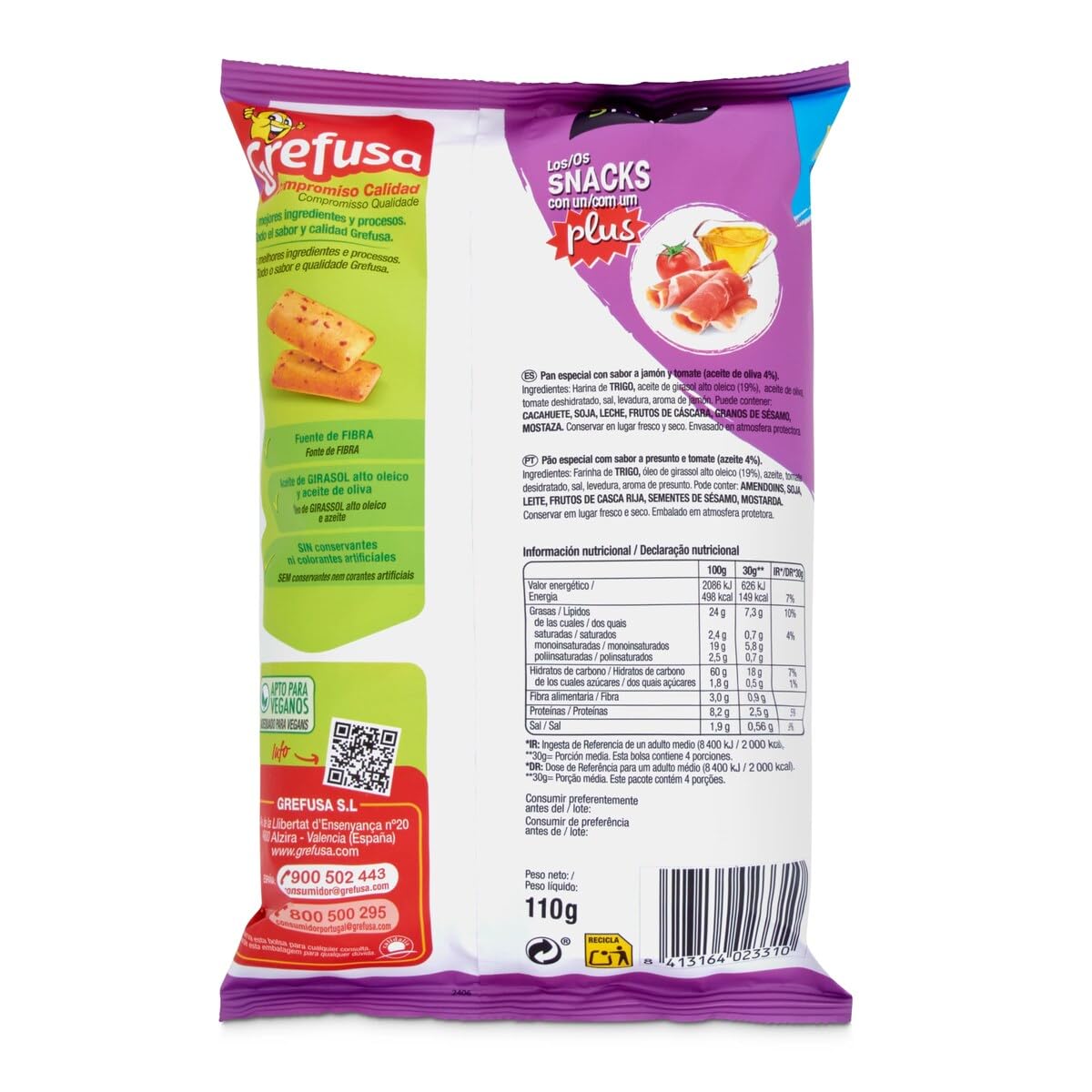 grefusa-snatt-s-bocaditos-jam-n-y-tomate-110-g image 2
