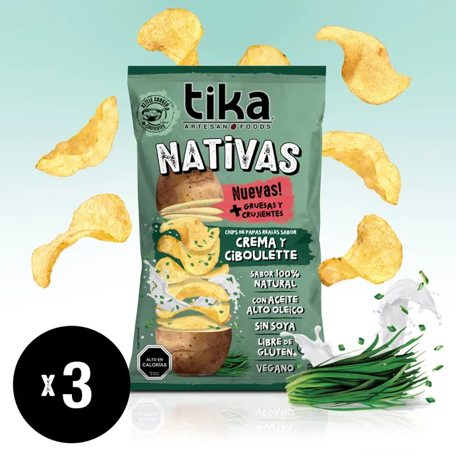 tika-nativas-crema-ciboulette-150g-x-3-unidades image 1